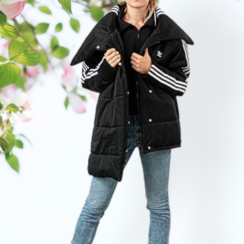 Adidas puffer track jacket - Picture 2 of 8